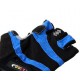 Bezpalcowe sportowe rękawiczki na rower (kolor niebieski)