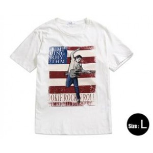 Modna koszulka T-shirt gitarzysta L (biała)