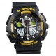ALIKE AL35 Sportowy zegarek materiał TPU (czarno żółty)